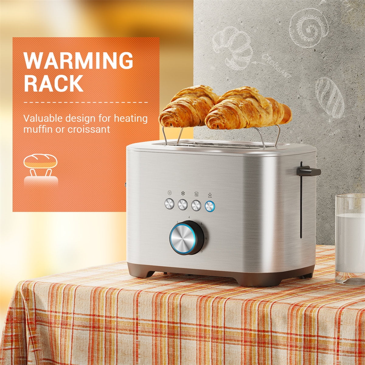 Toaster 2 Slice, Projection Stainless Steel Toasters with Bagel - Bed Bath  & Beyond - 37527934