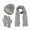 Gray, variant on Yanyanz Scarface, Hat Gloves Set for Men And Women, Scarf Gray One Size