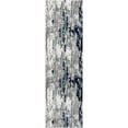 thumbnail image 4 of Luxe Weavers Modern Abstract White Blue 2x7 Area Rug, Stain Resistant Contemporary Carpet, 4 of 10