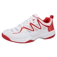 thumbnail image 5 of Rokment Couples Running Walking Tennis Shoes for Women Men Unisex Breathable Mesh Basketball Volleyball Badminton Training Sneakers Red Size 9.5, 5 of 6