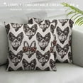 thumbnail image 3 of JEUXUS  Cute Bulldog Pattern Throw Pillow Covers  Pillow Cases Square Decorative Pillow Covers Soft Cushion Covers for Couch Sofa Bed Home Farmhouse Living Room Decoration Pillowcases, 3 of 5