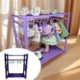 thumbnail image 2 of SSNTSY Doll Closet Organizer, Doll Clothes Hanger & Rack Set, Portable Doll Clothes Storage Organizer for 15/17cm Doll Outfits and Accessories, Mini Wardrobe Rack, Clothes Storage & Display Set, 2 of 9