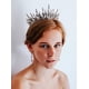 thumbnail image 3 of Corona de reina para mujer, corona de boda para novia, tiara gótica, accesorios para el cabello oscuro con diamantes de imitación para cumpleaños, fiesta de cosplay, graduación, Halloween JM, 3 of 4