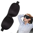 thumbnail image 2 of Sleep Mask,Blackout 3D Eye Mask for Sleeping,Blindfold,Eye Cover,Night Blindfold for Sleeping,Lightweight & Breathable Eye Cover for Women Men,Zero Pressure Night Blindfold,1 PC,Black, 2 of 9