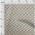 thumbnail image 1 of oneOone Georgette Viscose Fabric Herringbone Geometric Print Fabric BTY 42 Inch Wide, 1 of 4