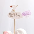 thumbnail image 5 of CIMAXIC Birthday 8pcs of One Set Creative Cake Topper Adorable Cake Pick Cartoon Swan Birthday Cake Decor Mini Dessert Pick for Home Party,7.09"X2.36"X0.39", 5 of 5