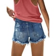 thumbnail image 5 of ONLYSHE Casual Shorts for Women Denim High Waist Pockets Vintage Pants Blue S, 5 of 6