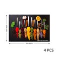 thumbnail image 3 of Joocar Spices And Herbs Design Placemat Set Of 4 For Home Kitchen Table Decor 12x18 inch Linen Table Mats Set Of 4 For Home Kitchen Table Decor 12x18 inch, 3 of 4