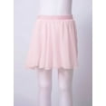 thumbnail image 3 of ZDHoor Girls Chiffon Pull On Ballet Dance Skirt Sheer Wrap Skirt Ballerina Dancewear,Sizes 2-16 Pink-B 7-8, 3 of 7