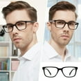 thumbnail image 3 of OCCI CHIARI Reading Glasses for Men, Durble Spring Hinges Readers 1.0 1.25 1.5 1.75 2.0 2.25 2.5 2.75 3.0 3.5 (Black, 2.00), 3 of 7