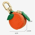 thumbnail image 3 of Cute Fruit Leather Bag Charm Y2K Strawberry Keychain with Zipper Backpack Kawaii Cutecore Mini Purse, 3 of 10