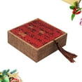 thumbnail image 3 of KAKOWELY 1pc Letter Gift Box Chinese Style Retro Jewelry Box Premium Gift Box Packaging Box (Red Tassel),4.72"X4.72"X1.57", 3 of 4