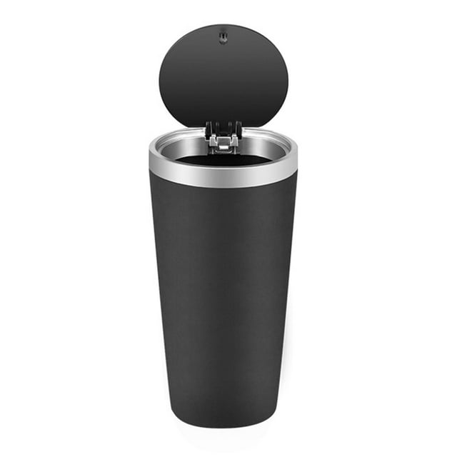 Cubo de basura para coche, caja con reposabrazos, cubo de almacenamiento, contenedor multiusos, botella de almacenamiento Plata Zulema Bote de basura para auto