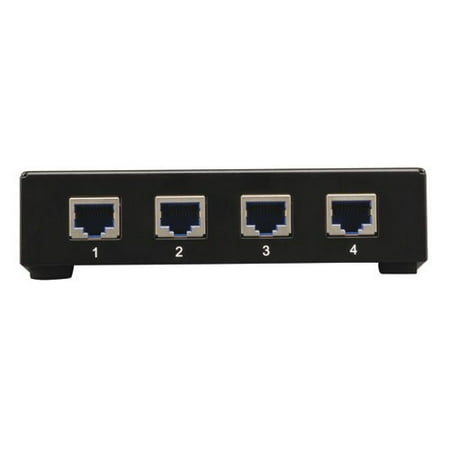 8 Port Cat5 Video Display - Tripp Lite 4-Port Component Video with Stereo Audio Over Cat5 / Cat6 Extender Splitter, Transmitter (B136-004)