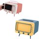 thumbnail image 2 of Soporte para teléfono con forma de TV, caja de pañuelos, soporte de visualización para teléfono móvil 2 en 1 para el hogar, soporte para servilletas de escritorio, tecnología de vanguardia, 2 of 7