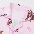 thumbnail image 6 of Cute Fall Pajamas For Women Set Fashion Loose Casual Funny Xmas Graphic Collar Long Sleeve Button Up Christmas Loungewear Soft Two Piece Holiday Sleepwear Pant With Pockets Red S, 6 of 9