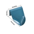 thumbnail image 2 of Soap Holder Drainer Bathroom Kitchen Wall Mounted Adhesive Soap Rack Stand Storage Shelf, Dark Blue, 2 of 8
