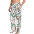 thumbnail image 2 of Uemuo Fairy Flower Pattern Men's Wide Leg Palazzo Lounge Pants with Pockets Light Weight Loose Comfy Casual Pajama Pants-Medium, 2 of 9