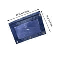 thumbnail image 4 of Pencil Pouch,Three-hole Pencil Case Single Zipper Transparent PVC Document Storage Bag,Large Capacity Pencil Pouch with Zipper Clear Binder Pencil Case with 3 Reinforced Grommets (Navy), 4 of 5