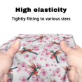 thumbnail image 3 of HELLHERO Hummingbird Cherry Blossom Pattern Easy to Clean Rollator Walker Seat and Backrest Covers Streets for Ladies, Stretchable Anti-Slip Breathable Fabric Rollator Walker Seat Covers, 3 of 3