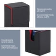 thumbnail image 2 of Riwesomey Cajas de almacenamiento de tarjetas, solución práctica y elegante, caja de baraja de cartas coleccionables de protección Herramientas eléctricas rojo, 2 of 6
