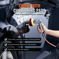 thumbnail image 5 of VEVOR 1/2/3 Inch Random Orbital Air Sander, High-Speed 15000RPM Mini Pneumatic Sander for Auto Body Work, 58PCS Air Powered Sander Kit with Sandpapers, Wool Pad, Wavy Sponges, 5 of 9