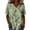 01-Green 2, variant on Linen Blouse Summer Women's Linen Blend Floral Print Wrap Blouse V Neck Short Sleeve Side Drawstring Adjustable Waist Casual Summer Tops, Vintage Boho Shirt Blouses Tops for Daily/Beach/Office