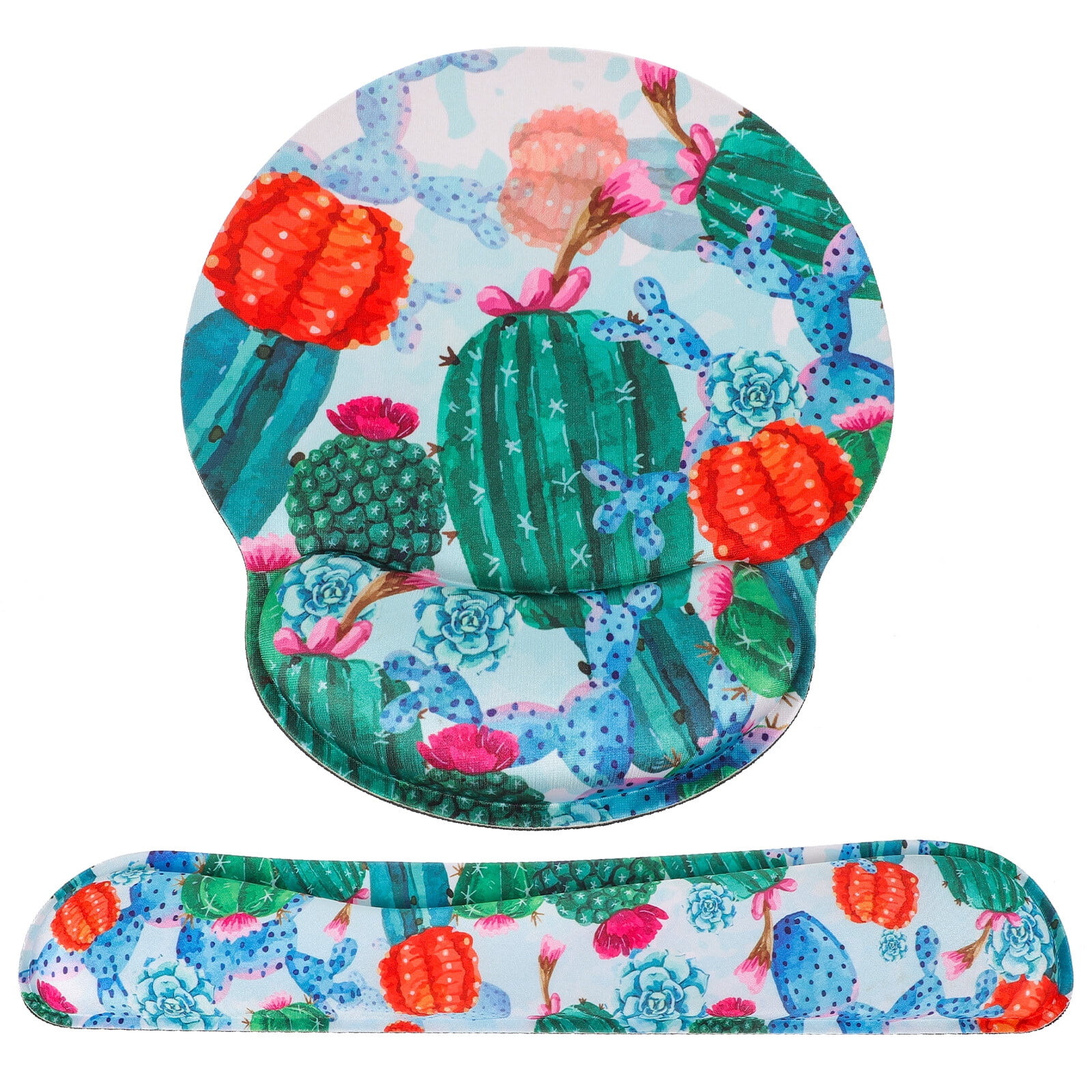 1 Set Mouse Pad Computer Mouse Mat Wrist Rest Keyboard Pad For Office