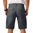 thumbnail image 4 of Domuza Flex Casual Cargo Shorts for Men Lightweight Water Resistant Golf Shorts Stretch Outdoor Work Shorts with Multi-Pocket Gray 2XL, 4 of 6