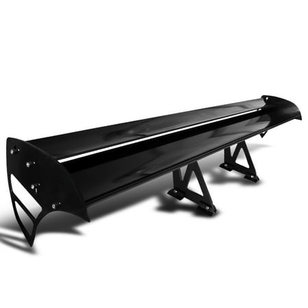 - Spec-D Tuning Black Aluminum Adjustable Gt Double Deck F1 Sty Rear Spoiler Wing
