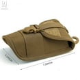thumbnail image 3 of Gustave Sunglasses Case Glasses Shockproof Protective Box Eyeglasses Hard Carrying Case Flashlight Pouch with Belt Clip, Khaki, 3 of 10
