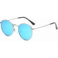 thumbnail image 1 of Lunettes de Soleil Rondes en Métal Polarisé Rétro pour Hommes et Femmes Sports de Rue Plage Extérieur (Couleur : E, Taille : Medium), 1 of 4