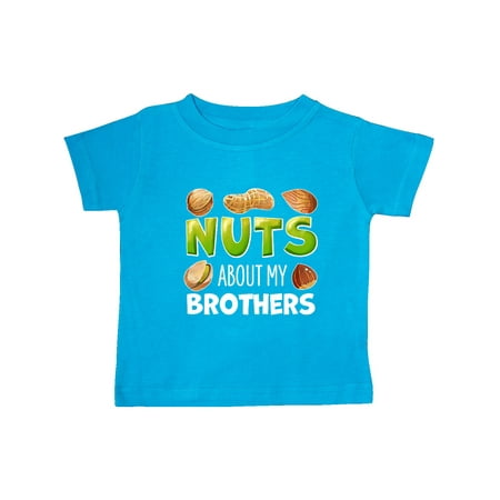 

Inktastic Nuts About My Brothers Peanut Almond Pistachio Gift Baby Boy or Baby Girl T-Shirt