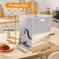 thumbnail image 3 of Hakka 7.5L/15lb Manual Meat Mixer, Tilting Stainless Steel Tank for Sausage Mixing, 3 of 10