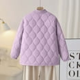 thumbnail image 5 of Fartey Plus Size Womens Quilted Jacket Coat Casual Crew Neck Button Up Winter Coats Lightweight Winter Solid Color Long Sleeve Outwear with Pockets, 5 of 6