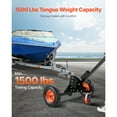 thumbnail image 4 of KFFKFF Trailer Mover, 1500lbs Load Bearing Capacity, Dual-Purpose Trailer Dolly with 22 in and 26 in Variable Height and 2 in Ball, 15.2 in Air-Filled Tires and All-Purpose Wheel, 4 of 9