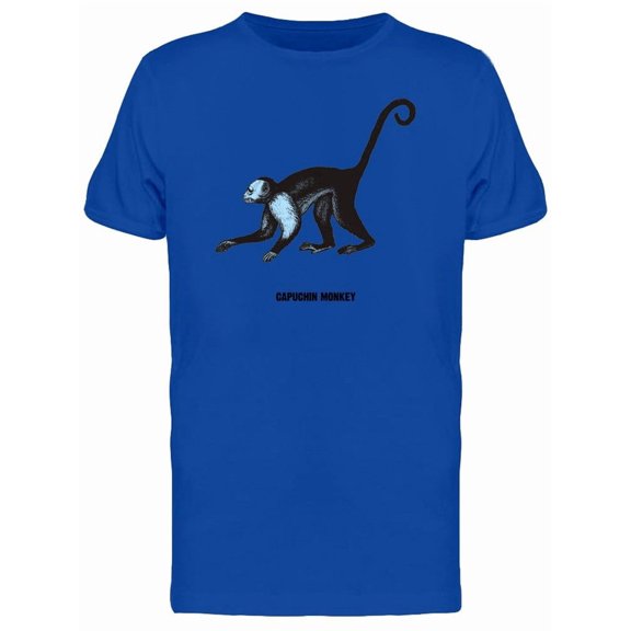 Cool Grunge Capuchin Monkey Tee Men's -Image by Shutterstock