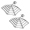 Style 1(Silver), variant on 1 Pair 18G Stainless Steel Stud Earrings for Cartilage Conch Helix Flat Lobe Piercing Jewelry