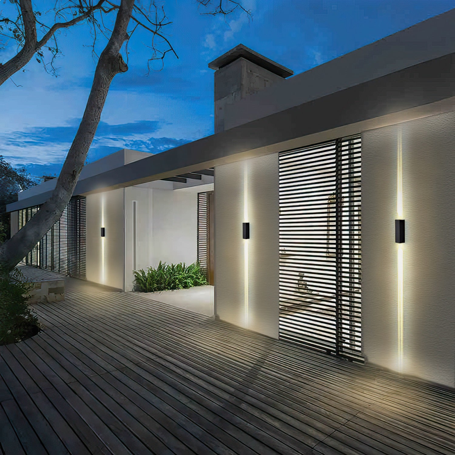 LED Waterproof Outdoor Beam Wall Light,Outdoor Landscape Lights, Minimalist Style Garden Patio Back Yard Front Door Wall Lamp