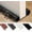 Black#15, variant on Door Draft Stopper for Bottom of Doors - Under-Door Ventilation for Reduced Airflow, Noise-Gap Filler-Adjustable Door Sweep Seal Window Sealer (Black)