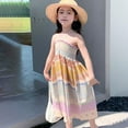 thumbnail image 4 of SILVERCELL 3-8T Girls Sleevelss Sundress Summer Floral Casual Dresses Holiday Dress, 4 of 7