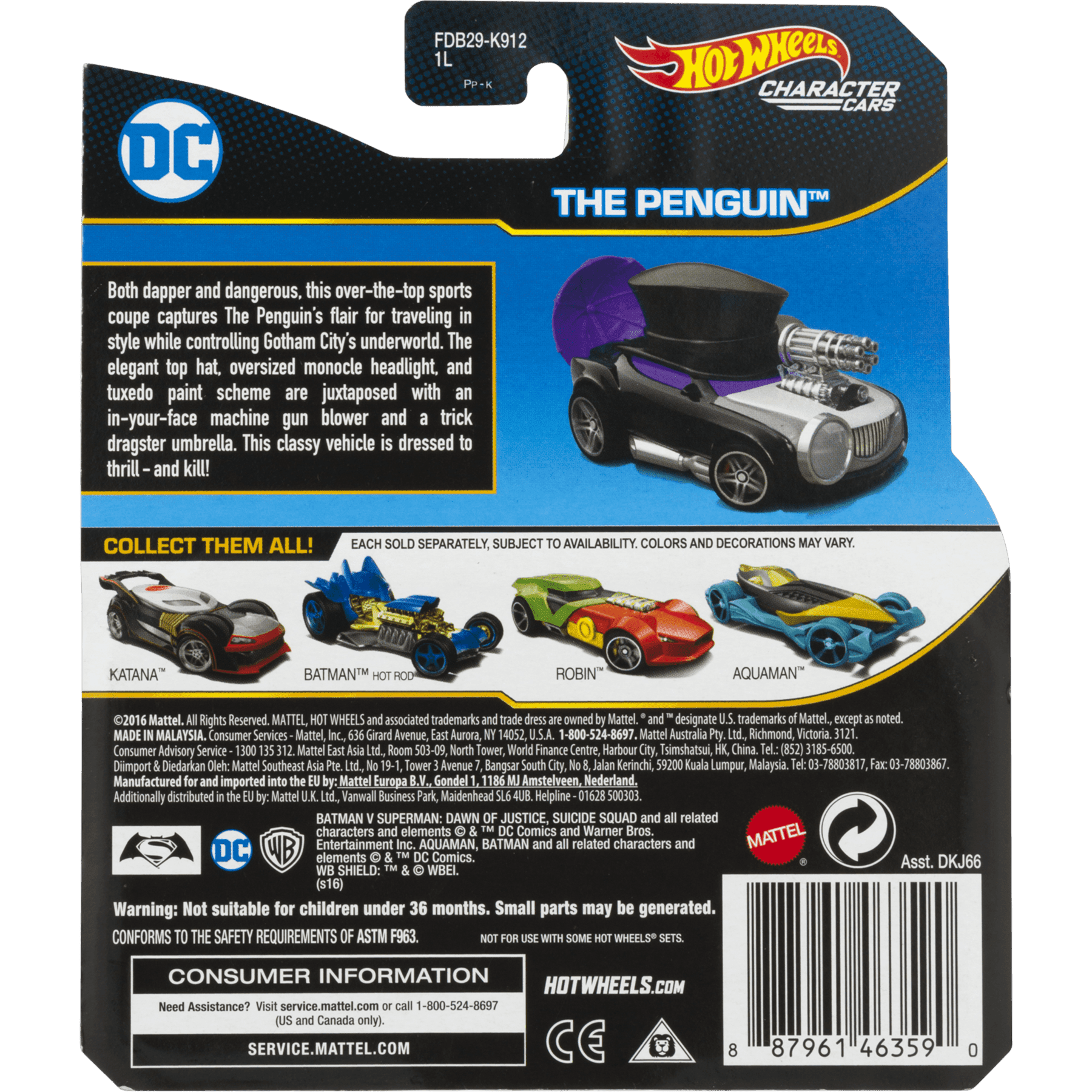 Hot Wheels DC The Penguin Vehicle