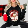 thumbnail image 2 of Christmas Vibes Santa Checkered | Sweatshirt, 2 of 6