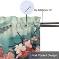 thumbnail image 5 of Floral Hummingbird Curtains Valances for Home Decor Spring Flower Romantic Watercolor Natural Window Valance for Bedroom Bathroom Living Room Dining Room Valances Set 54 by 18 in, 1 Panel, 5 of 6
