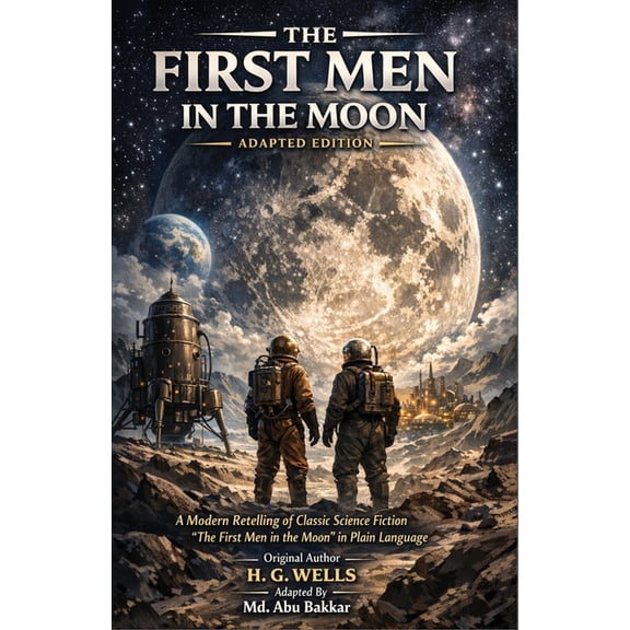 The First Men in the Moon- Adapted Edition: A Modern Retelling of Classic Science Fiction 'The First Men in the Moon' in, (Paperback)