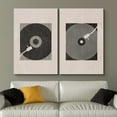 thumbnail image 2 of IDEA4WALL Canvas Print Wall Art Set Mid-Century Geometric Music Record Player Illustrations Vintage Art Minimalism Retro Wall Decor for Living Room, Bedroom, Office - Canvas 16"x24"x2, 2 of 5
