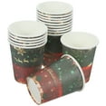thumbnail image 2 of 32 Uds. Vasos de papel con temática navideña, vasos para bebidas navideñas, vasos de papel para helado, 2 of 8
