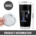 thumbnail image 5 of Personalized Gifts for Men, Birthday Gifts for men, Anniversary Birthday Gifts for him Dad, Grandpa, Uncle, Brother, Friends, American Flag Tumbler - 20oz - F, 5 of 6