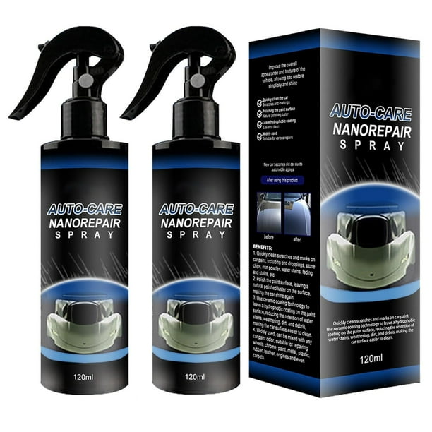 Pulidor de coches 3 en 1 de alta protección | Spray removedor de arañazos para automóviles | Recubrimiento multifuncional para arañazos leves | 120ml | Fácil de aplicar y seguro para todo tipo de