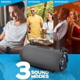 thumbnail image 4 of TREBLAB Altavoz inalámbrico ultra ruidoso: sonido estéreo de 60 W con graves profundos, tiempo de reproducción de 20 horas, Powerbank, resistente al agua, el altavoz Bluetooth portátil más ruidoso par, 4 of 5